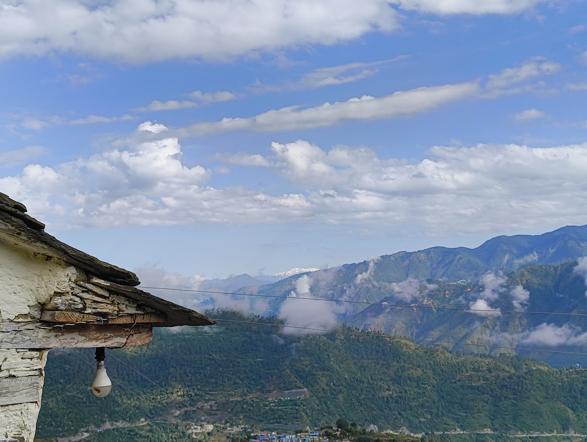 Himalayan village scene